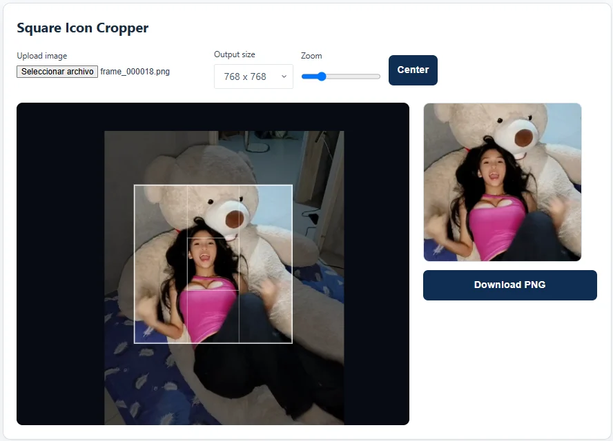 Square Image Cropper